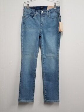 NYDJ Sheri Slim Jeans Womens 4 Haley Medium Wash Lift Tuck MPRISS8518-HALEY